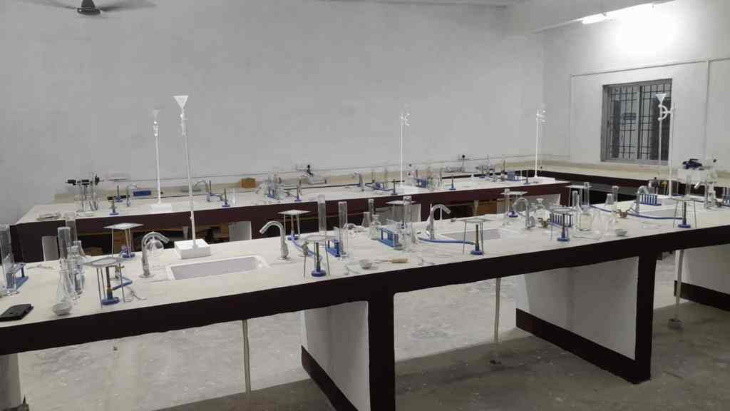 Scientist conducting pharmaceutical research, close-up of laboratory instruments, clean scientific setting